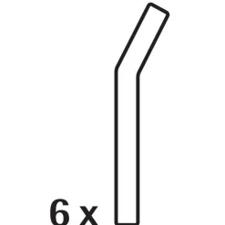 Baric Trinkhalme aus Glas, 22 cm, 6 Stück|WMF