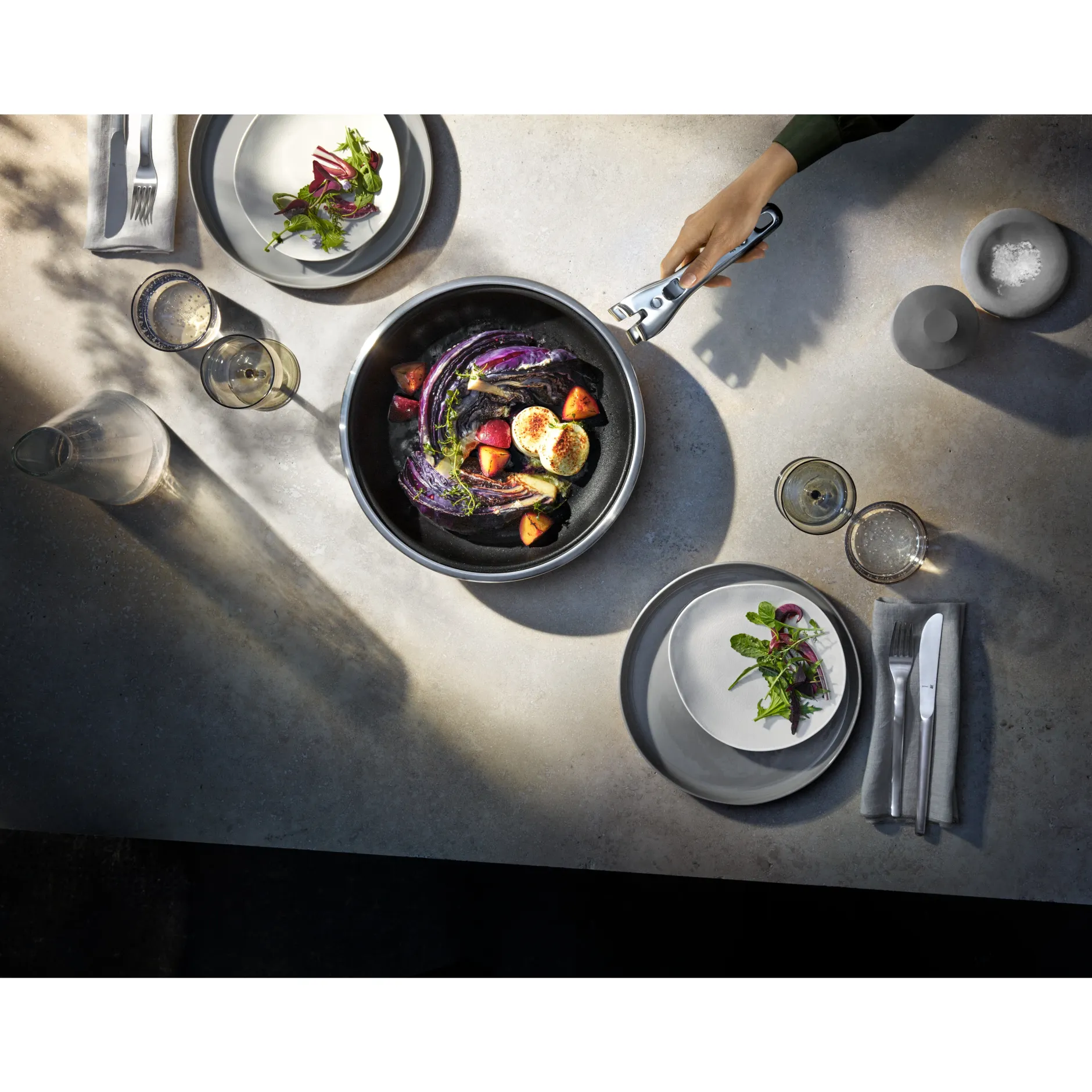 Click&Serve Bratpfanne mit Antihaftversiegelung, 24 cm|WMF