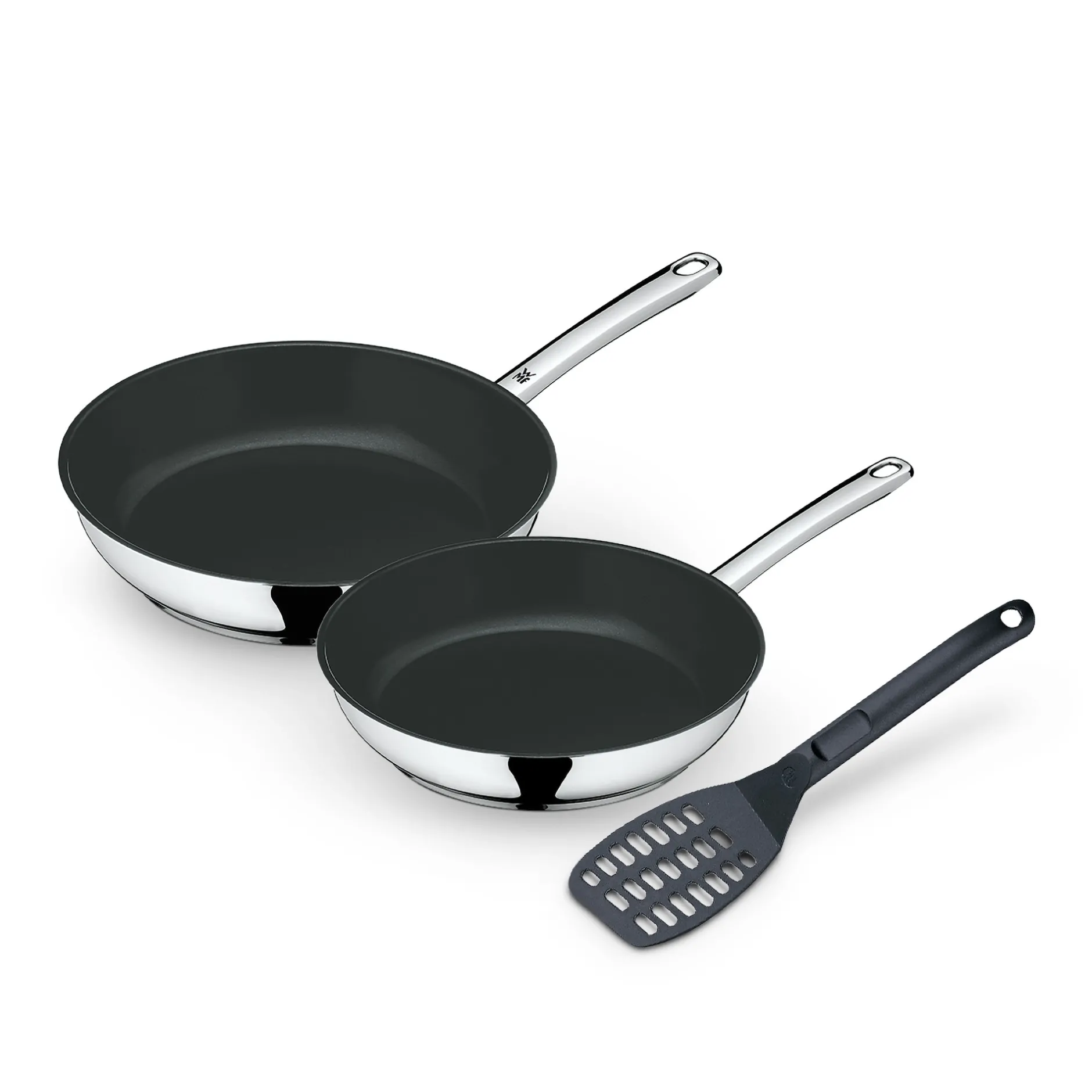 Devil Bratpfannen-Set, 3-teilig, 24 cm + 28 cm + Pfannenwender|WMF Best