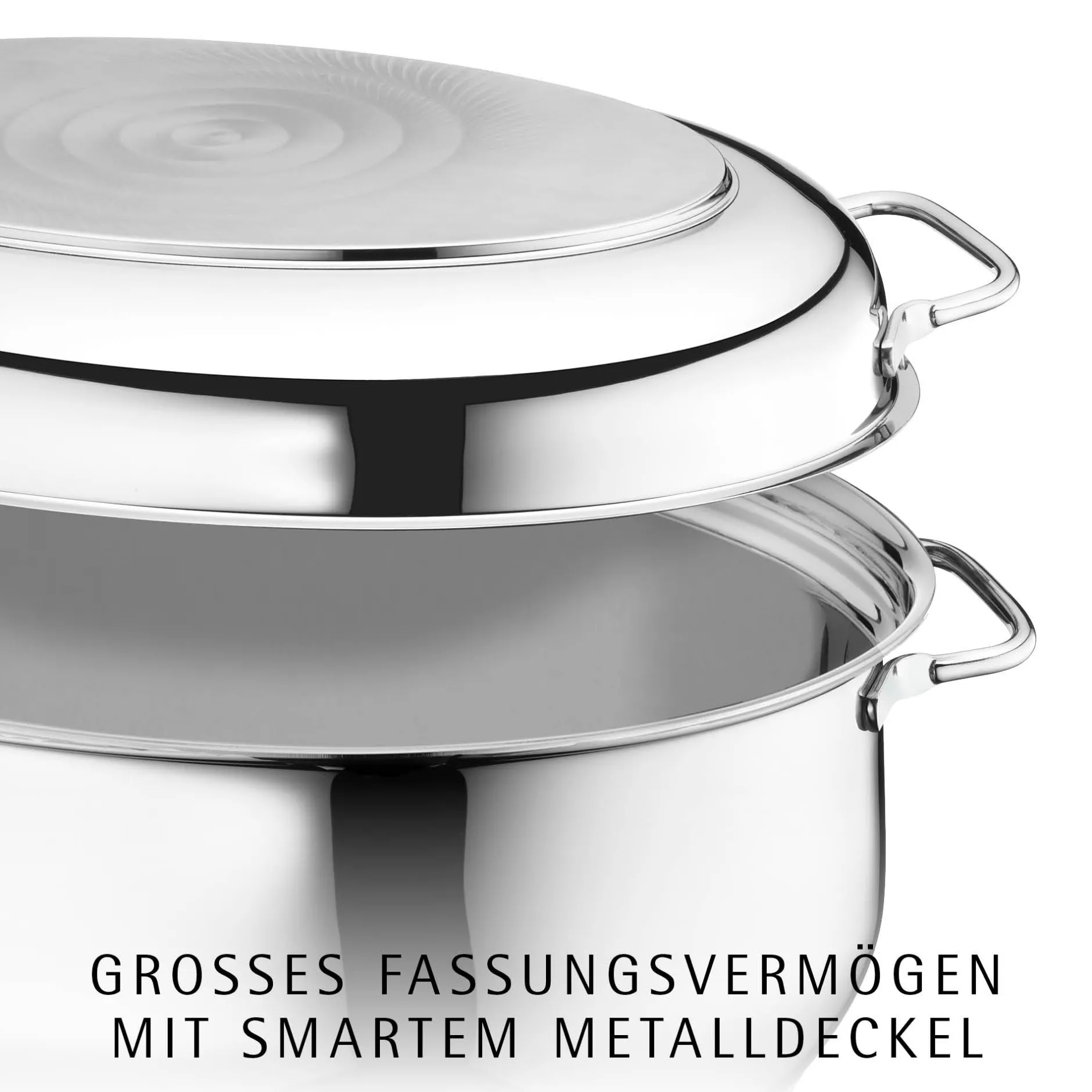 Extrabräter mit Metalldeckel, Drahteinsatz und Fleischthermometer|WMF Sale