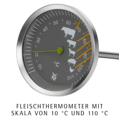 Extrabräter mit Metalldeckel, Drahteinsatz und Fleischthermometer|WMF Sale