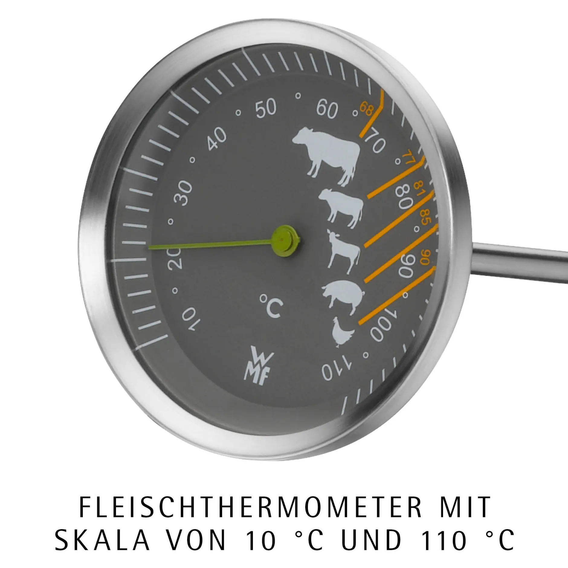 Extrabräter mit Metalldeckel, Drahteinsatz und Fleischthermometer|WMF Sale