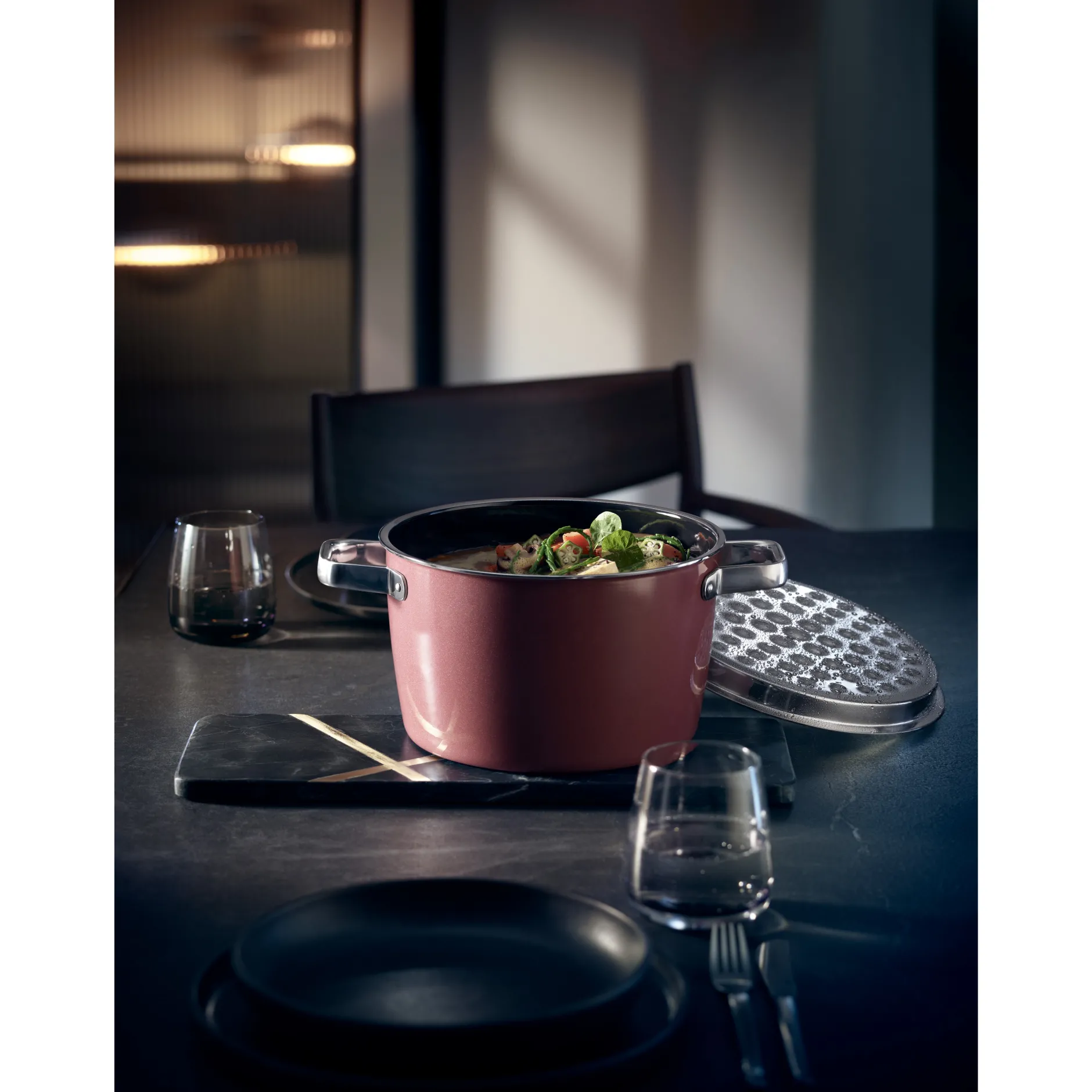 Fusiontec Aromatic Bratentopf, 22 cm, Rose Quartz|WMF Best