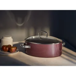 Fusiontec Mineral Bräter mit Glasdeckel, oval, 36 cm, Rose Quartz|WMF Clearance