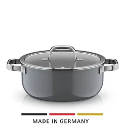 Fusiontec Mineral Pro, Bratentopf mit Decke, 24 cm, Platinum|WMF Best