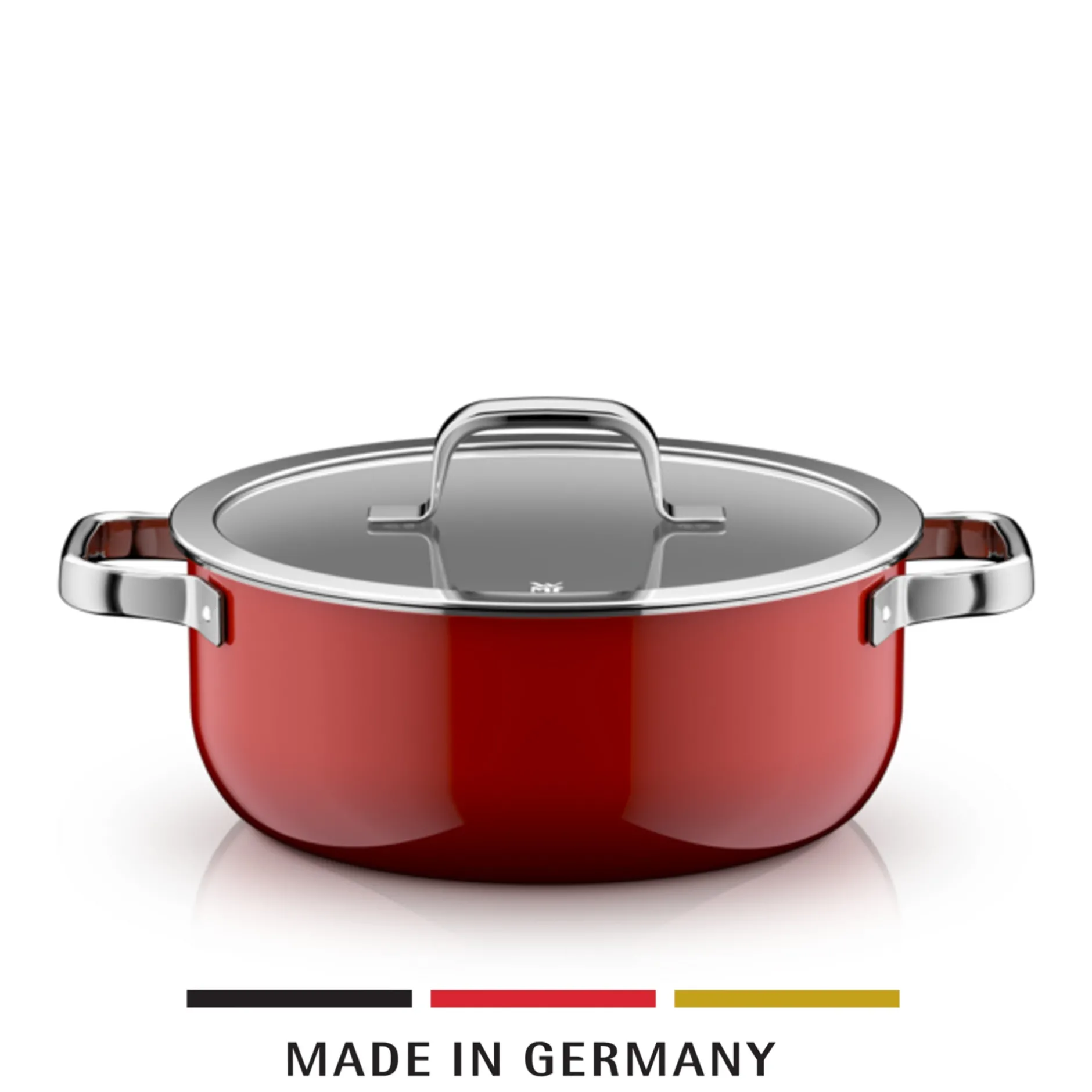 Fusiontec Mineral Pro, Bratentopf mit Deckel, 24 cm, Passion Red|WMF Hot