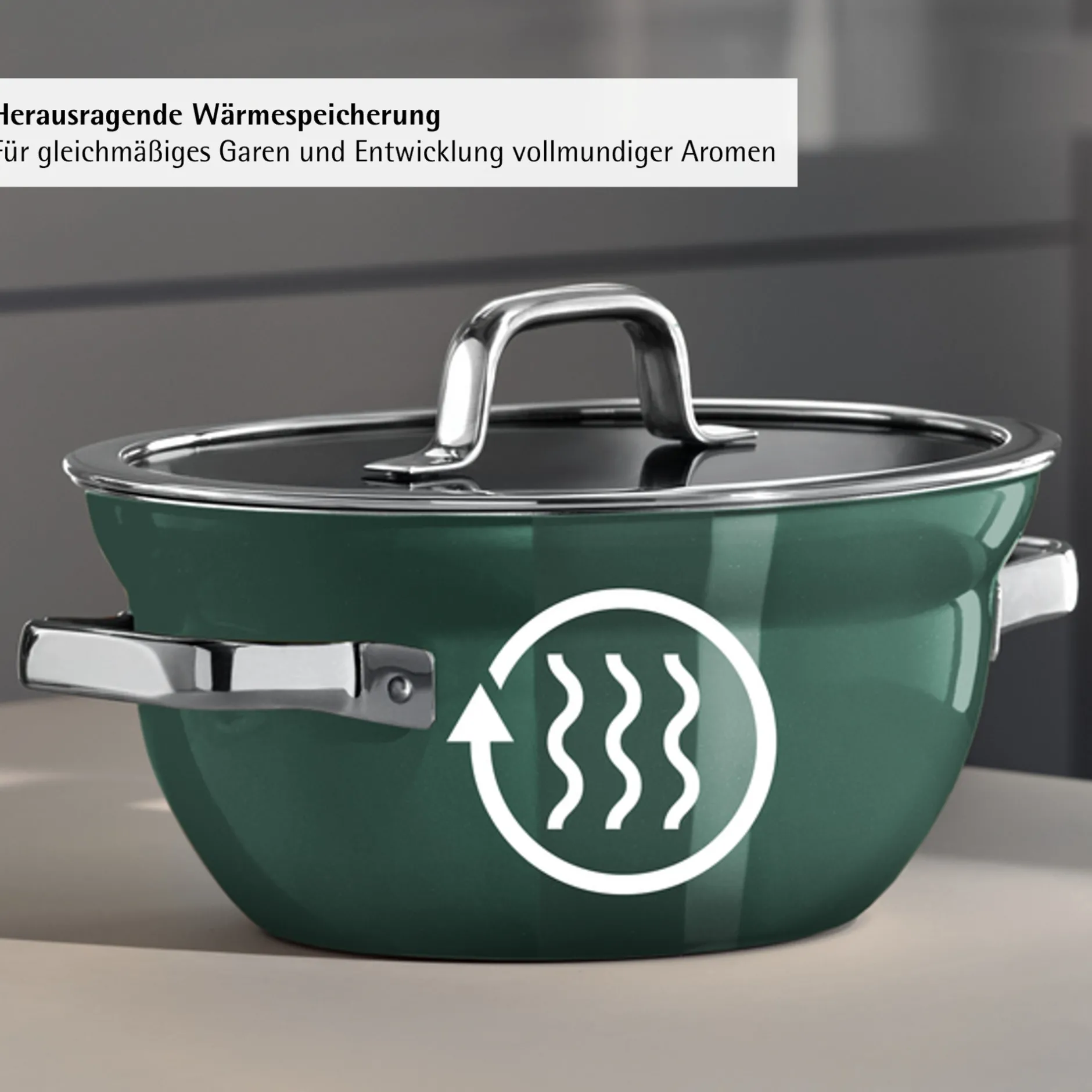 Fusiontec Mineral Pro, Kochschüssel mit Deckel, 20 cm, Eucalyptus Haze|WMF Hot