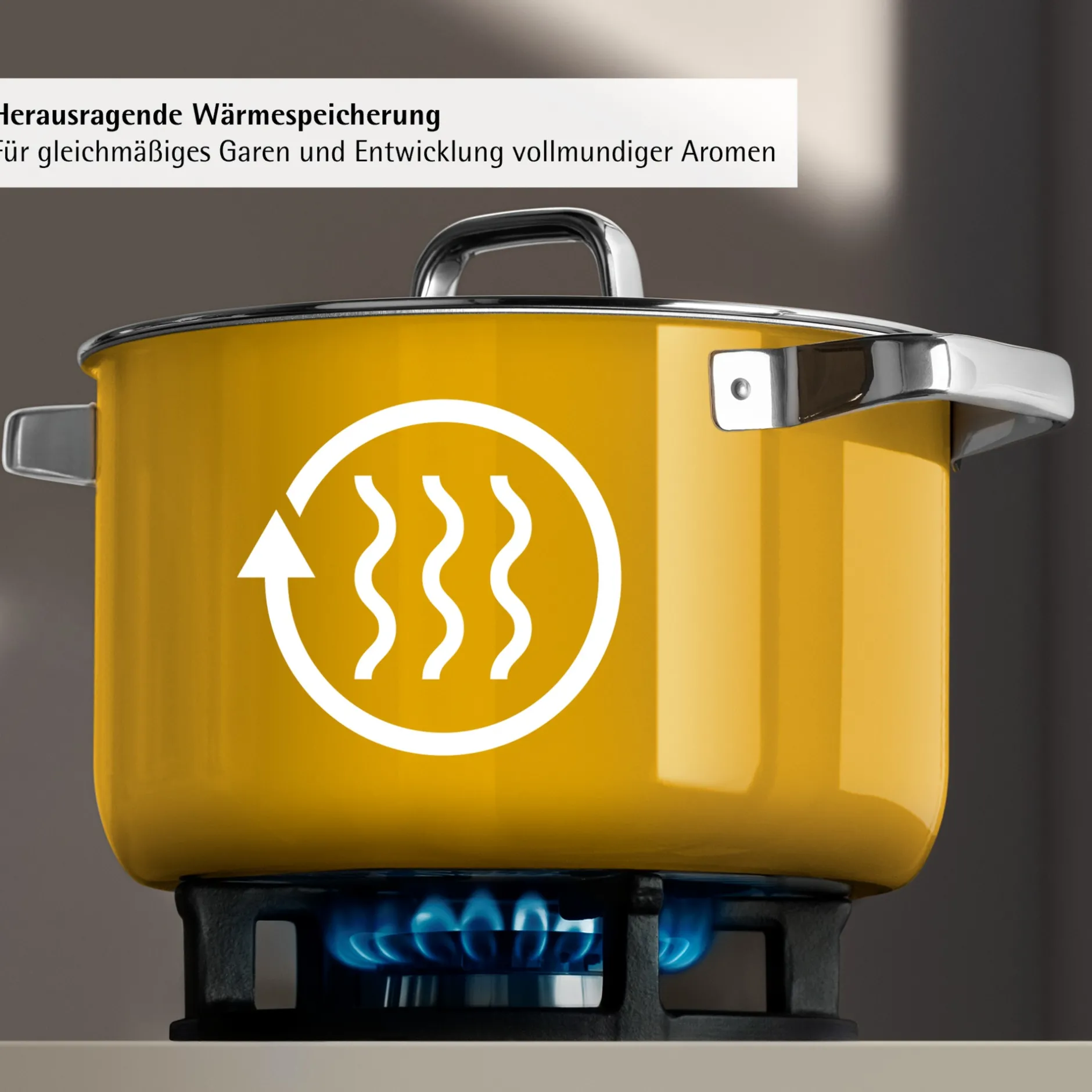 Fusiontec Mineral Pro, Kochtopf mit Deckel, 20 cm, Mango Yellow|WMF