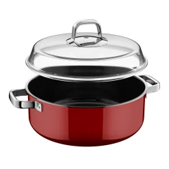 Fusiontec Mineral Pro, Schmortopf mit Deckel, 28 cm, Passion Red|WMF