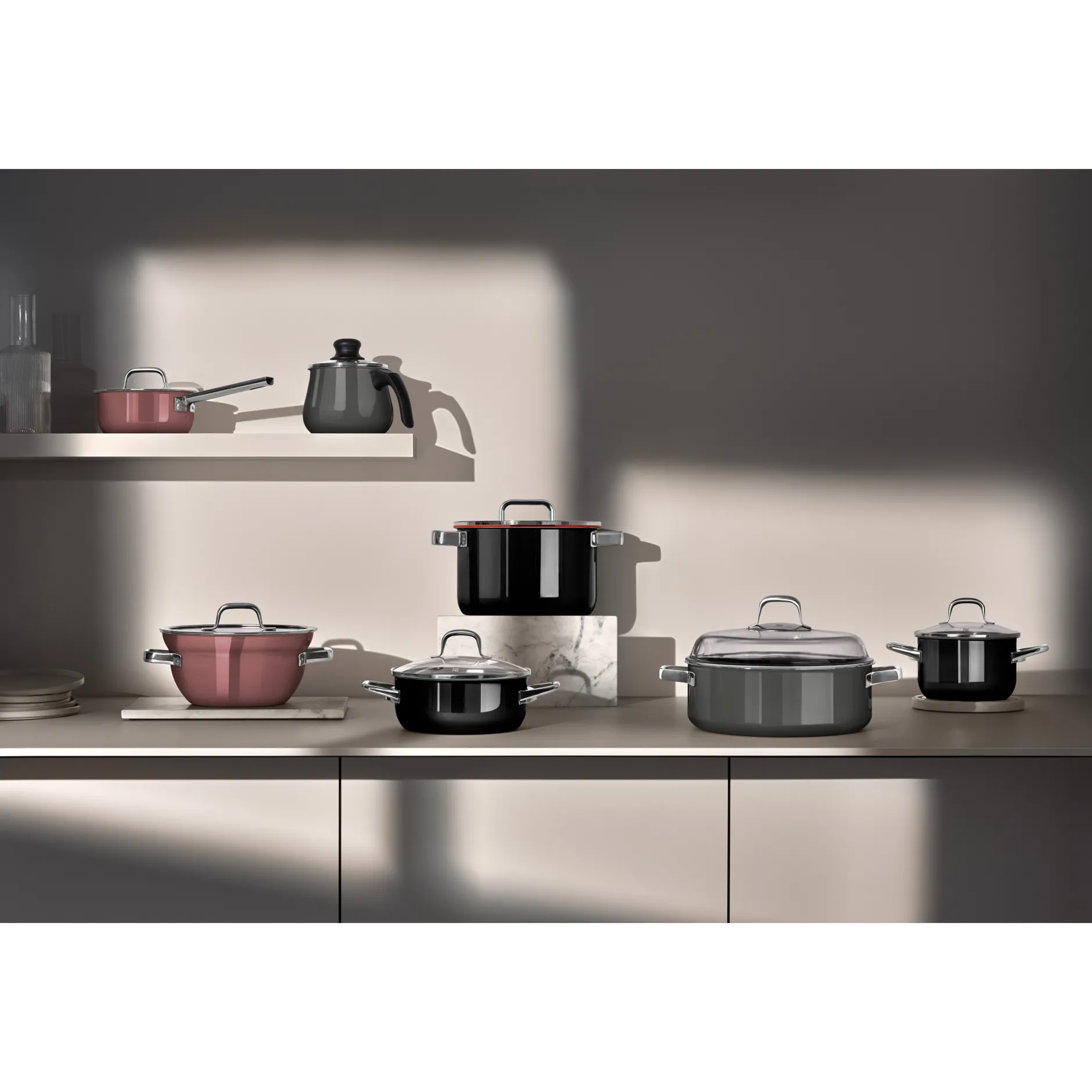 Fusiontec Mineral Pro, Topf-Set, 4-teilig, Platinum|WMF New