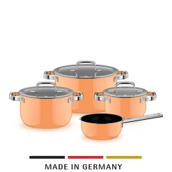 Fusiontec Mineral Pro, Topf-Set, 4-teilig, Papaya Orange|WMF Clearance