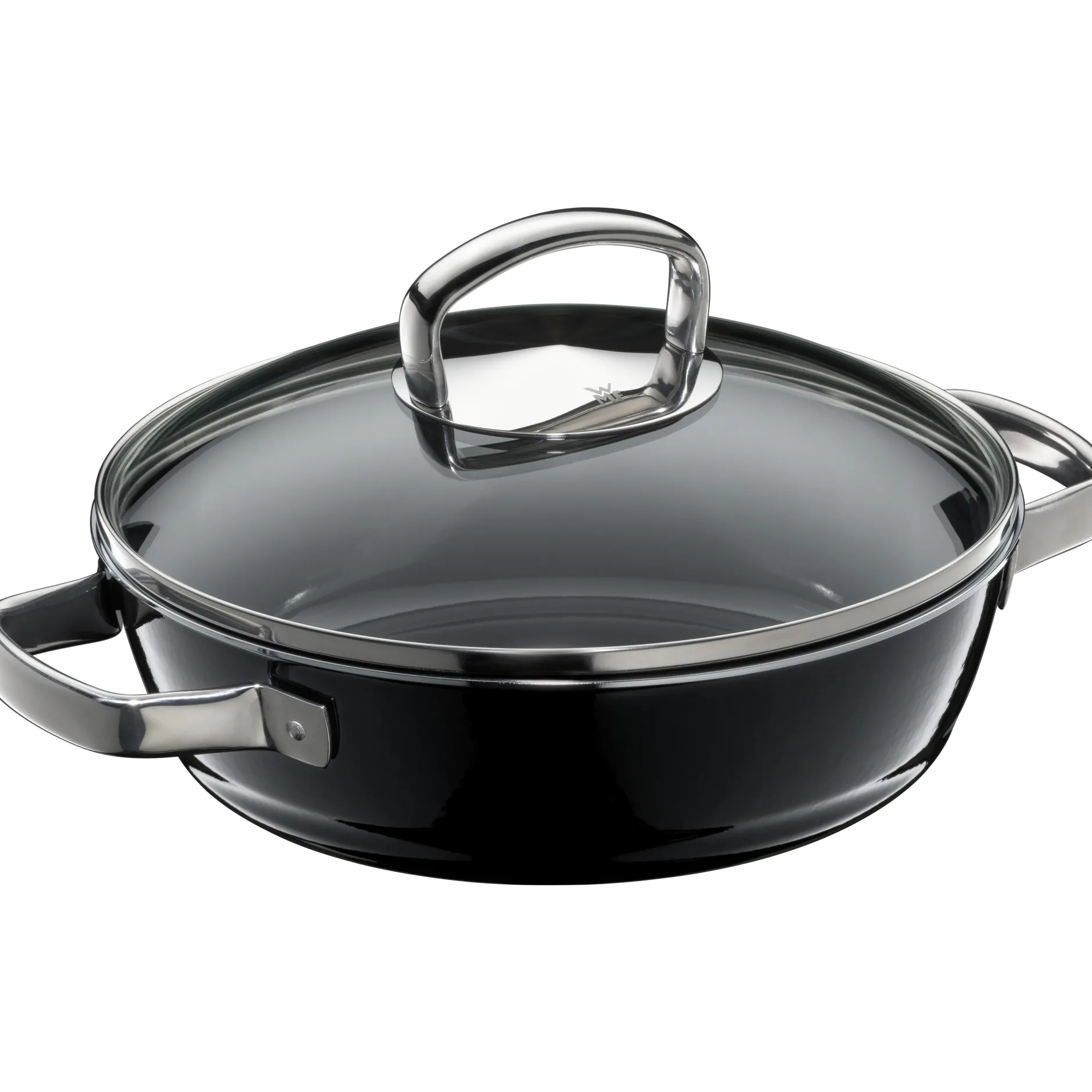 Fusiontec Mineral Schmorpfanne mit Glasdeckel, 24 cm, Black|WMF Hot