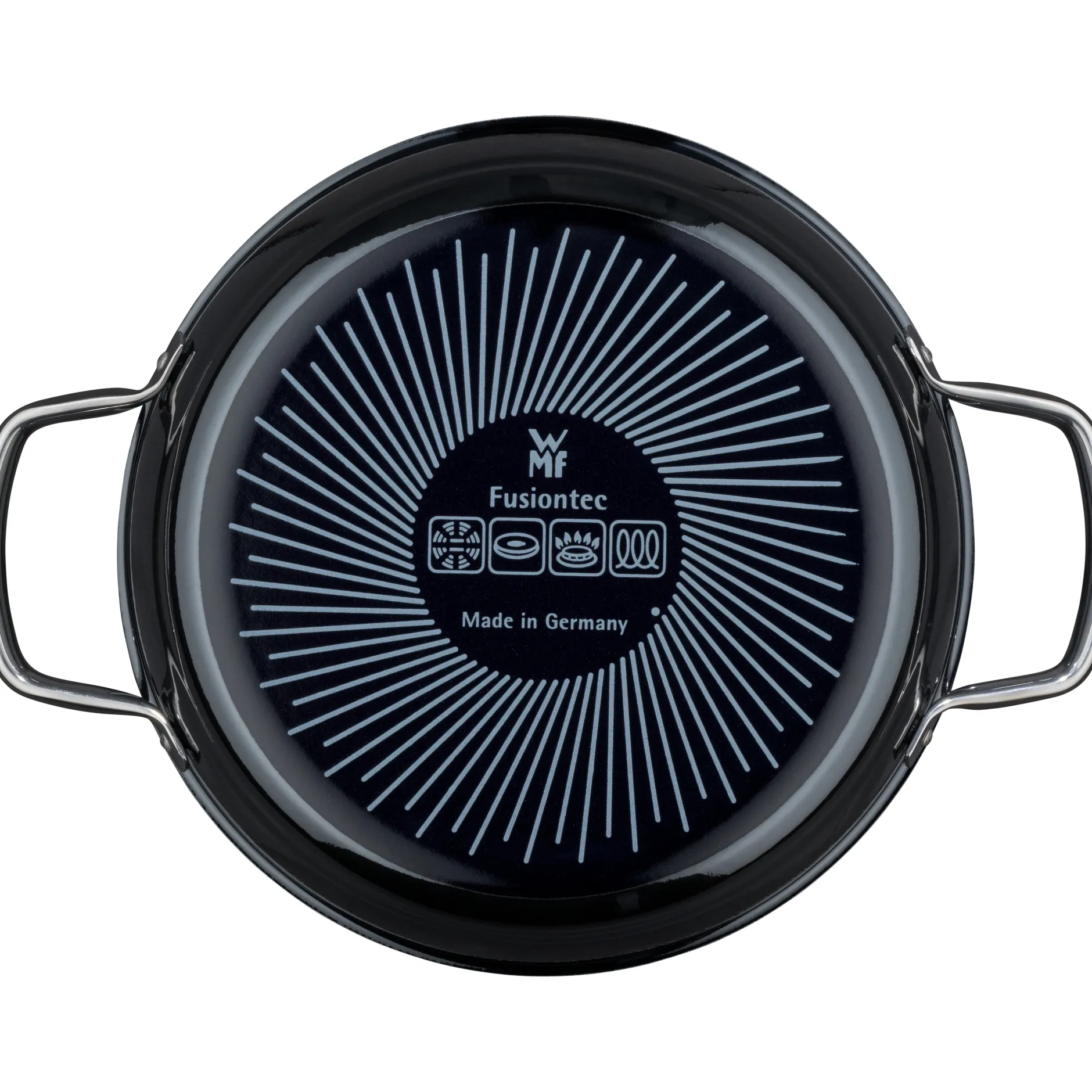 Fusiontec Mineral Schmorpfanne mit Glasdeckel, 24 cm, Black|WMF Hot