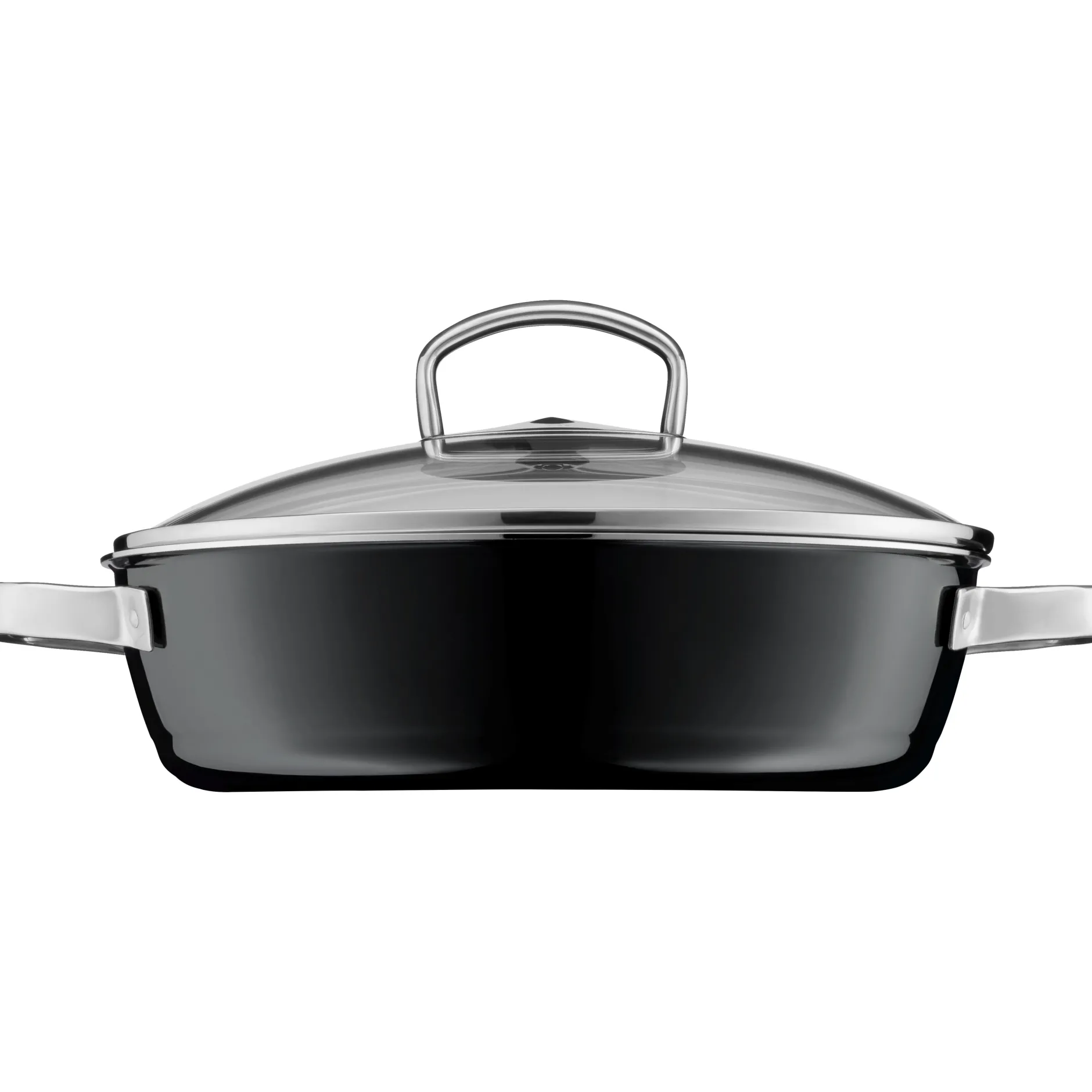 Fusiontec Mineral Schmorpfanne mit Glasdeckel, 28 cm, Black|WMF Discount