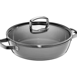 Fusiontec Mineral Schmorpfanne mit Glasdeckel, 24 cm, Platinum|WMF New