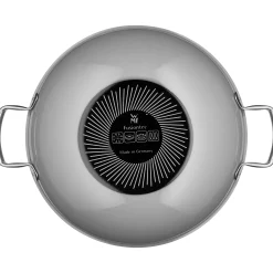 Fusiontec Mineral Wok mit Glasdeckel, 32 cm, Platinum|WMF Discount