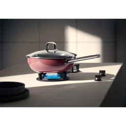 Fusiontec Mineral Wok mit Glasdeckel, 28 cm, Rose Quartz|WMF Outlet