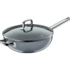 Fusiontec Mineral Wok mit Glasdeckel, 28 cm, Platinum|WMF New