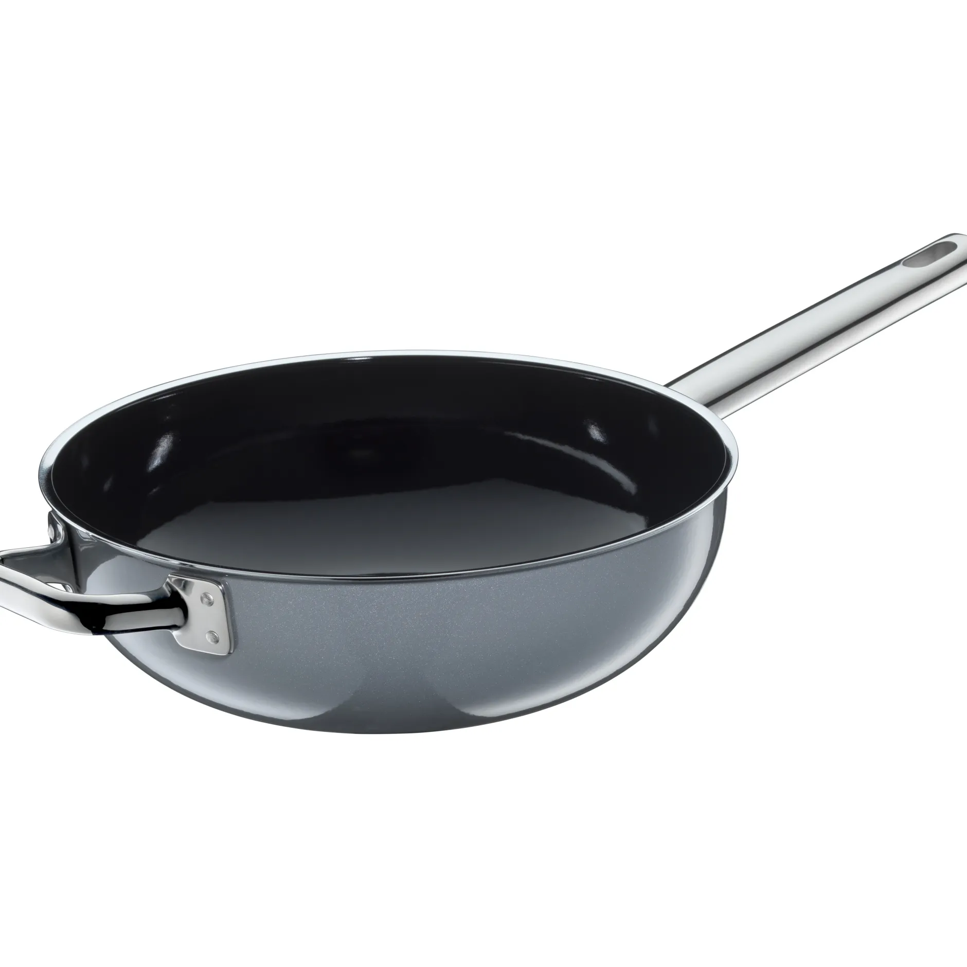 Fusiontec Mineral Wok mit Glasdeckel, 28 cm, Platinum|WMF New