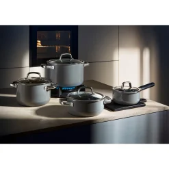 Fusiontec Mineral Wok mit Glasdeckel, 36 cm, Platinum|WMF Discount