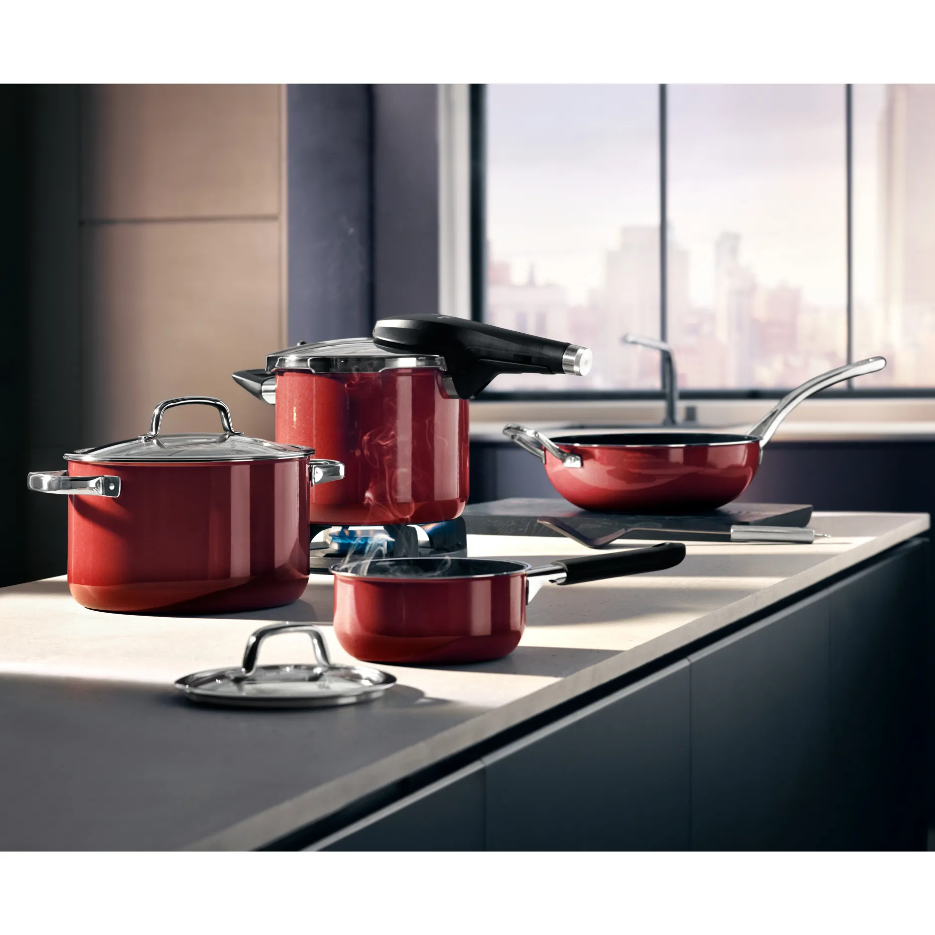 Fusiontec Perfect Premium Schnellkochtopf, 22 cm, 6,5 l Red|WMF Sale