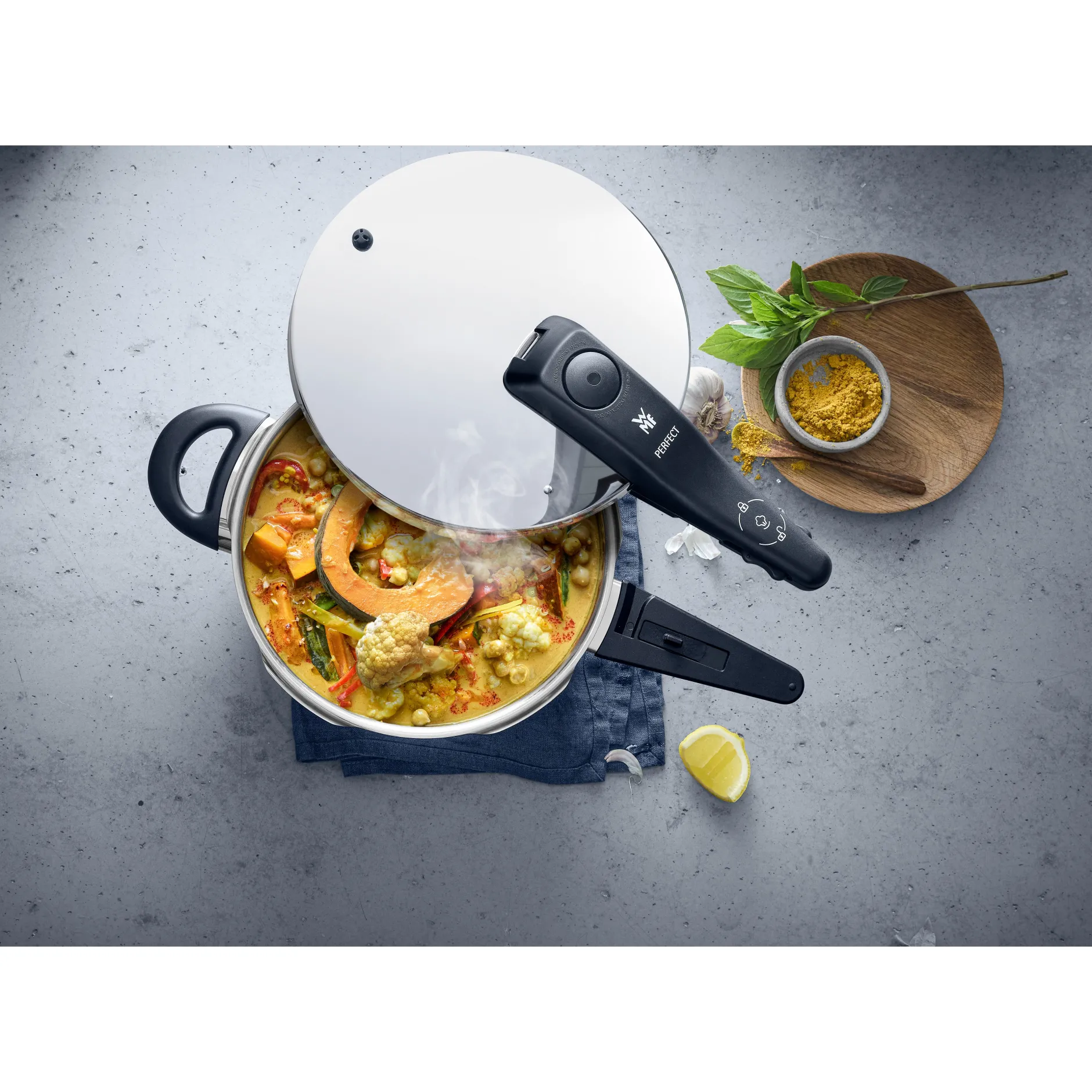 Fusiontec Perfect Schnellkochtopf, 22 cm, 4,5 l Platinum|WMF Sale