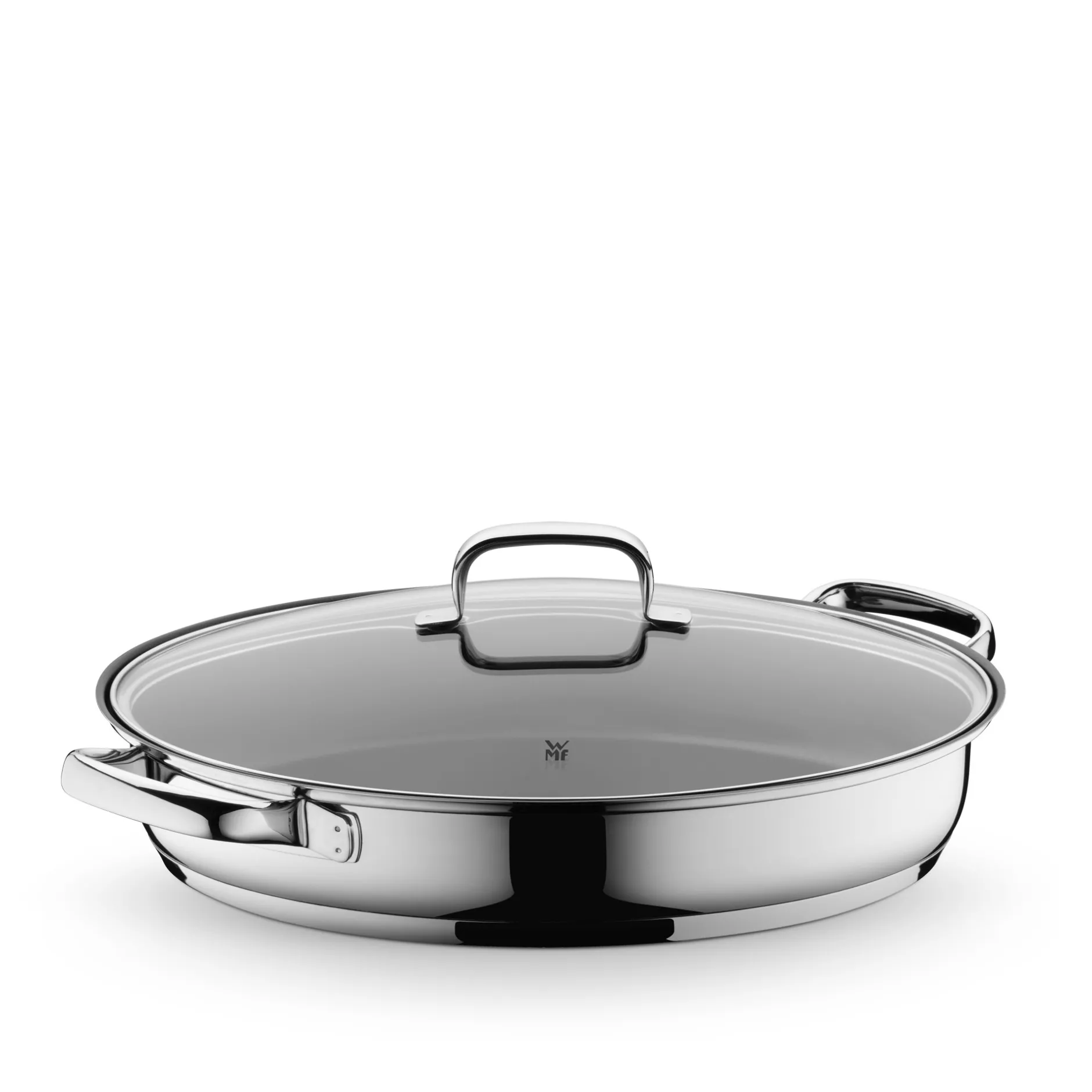 Gourmet-/Fischpfanne mit Glasdeckel, oval, 38 x 26 cm|WMF Outlet