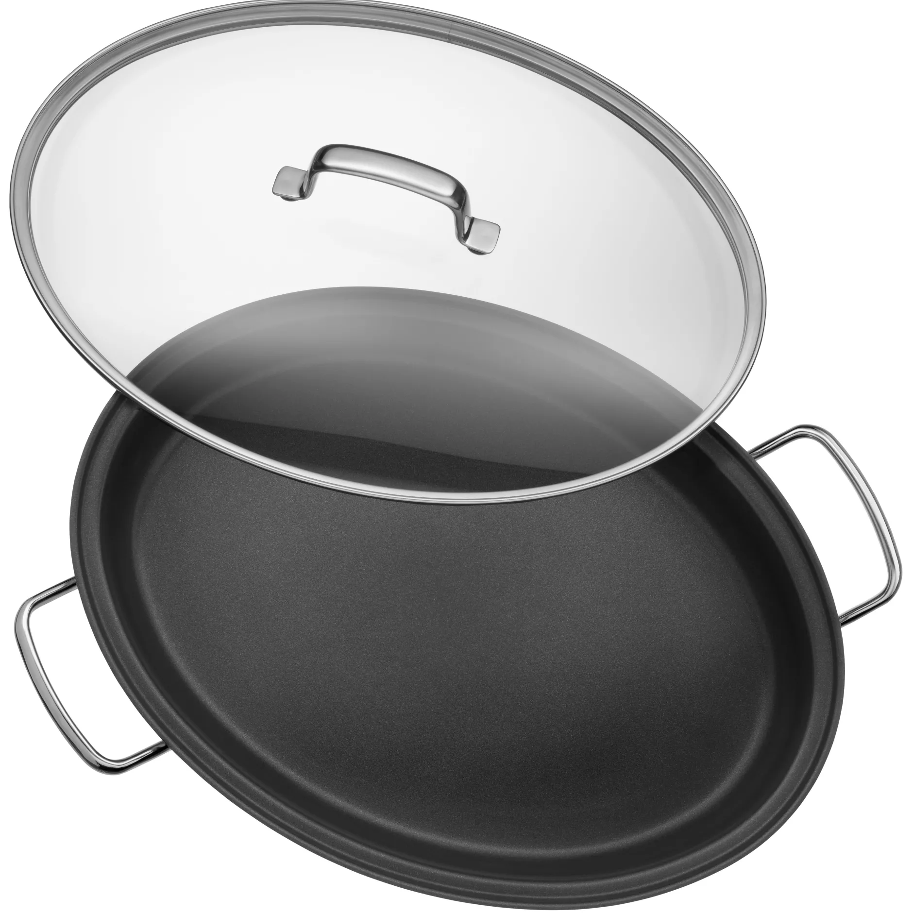Gourmet-/Fischpfanne mit Glasdeckel, oval, 38 x 26 cm|WMF Outlet