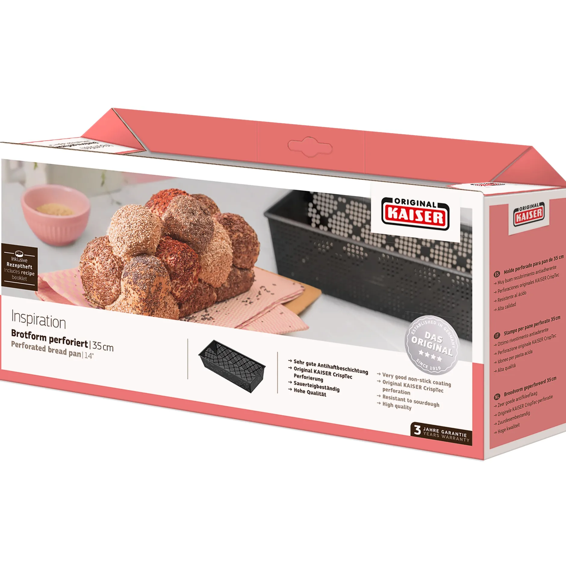 KAISER Inspiration Brotbackform, perforiert, 35 cm|WMF Hot