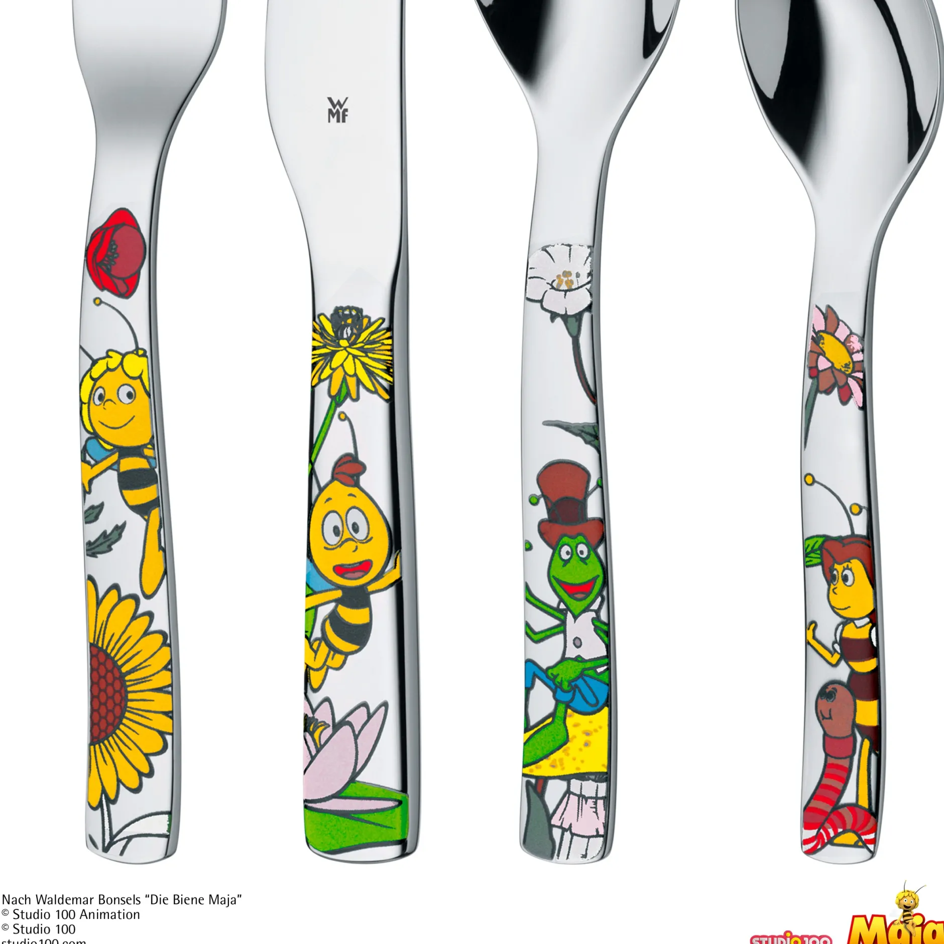 Kinderbesteck-Set Die Biene Maja, 4-teilig|WMF