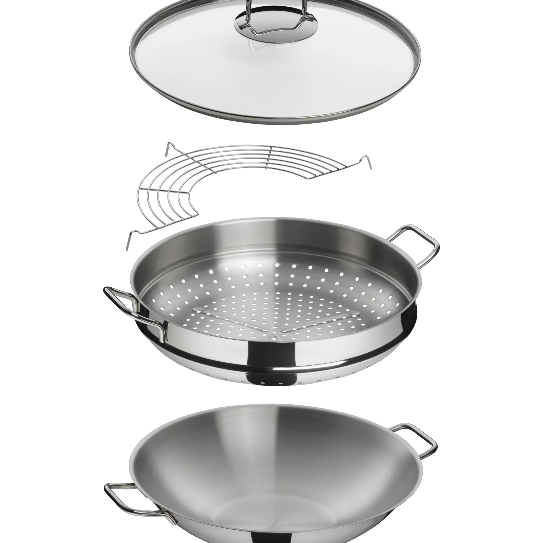 Macao Wok-Set, 36 cm, 4-teilig|WMF New