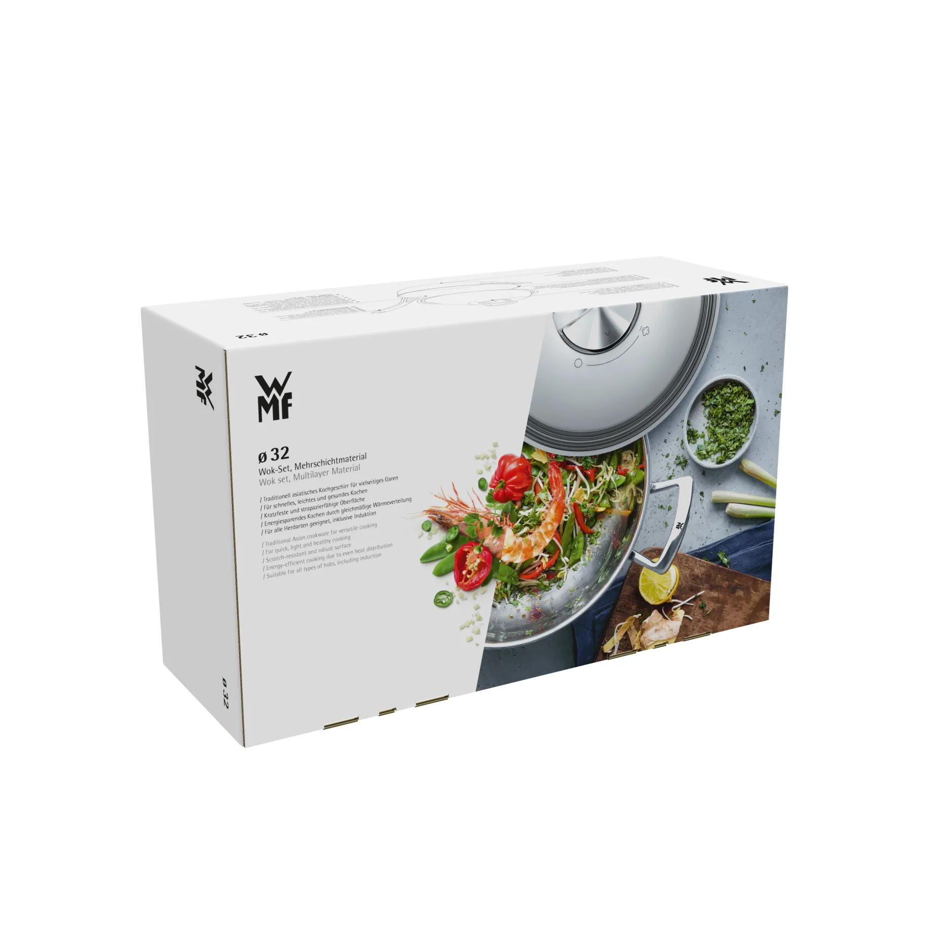 Multiply Wok mit Edelstahldeckel, 32 cm|WMF