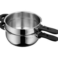 Perfect Plus One Pot Schnellkochtopf-Set, 22 cm, 3 & 4,5 L, stapelbar, mit Dämpfeinsatz|WMF Outlet
