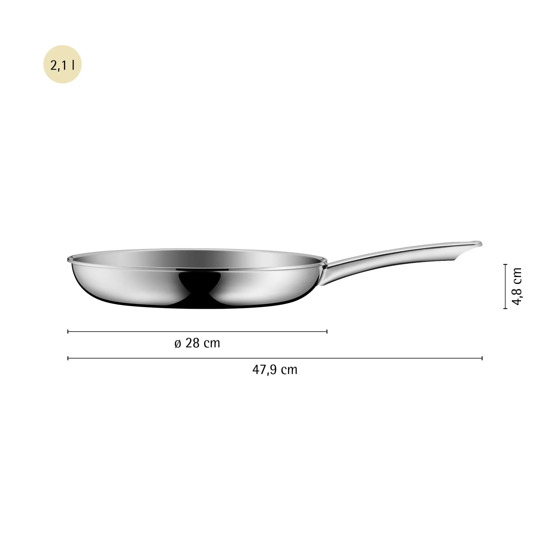 Profi Resist Stielpfanne, 28 cm|WMF Hot