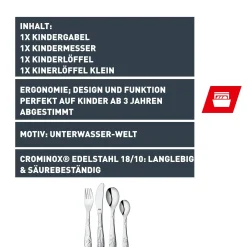 Silit Aquarama Kinderbesteck-Set, 4-teilig|WMF Hot