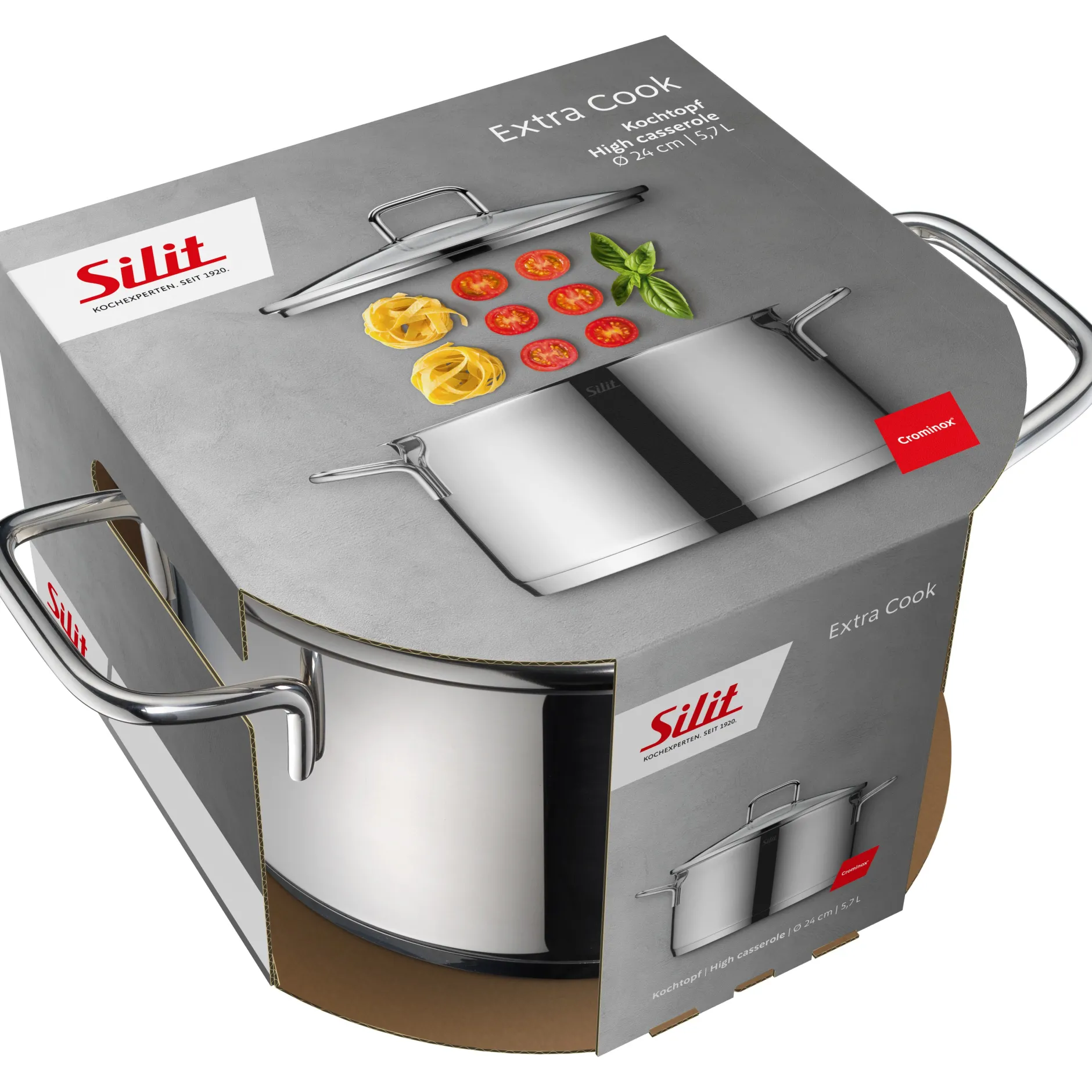 Silit Extra Cook Kochtopf 20 cm mit Glasdeckel|WMF