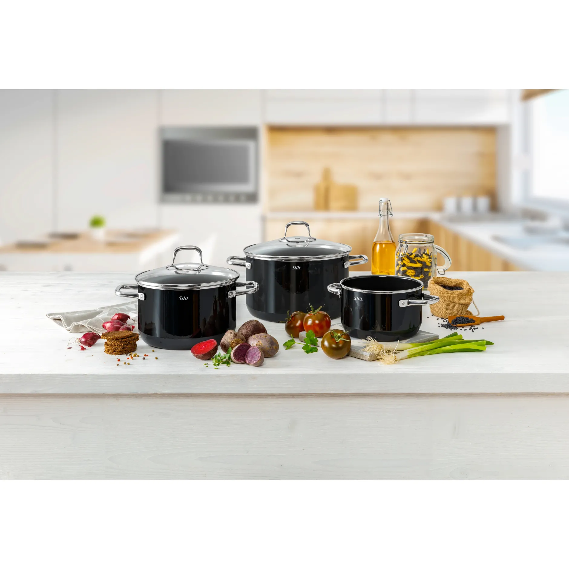 Silit Silargan® Elegance Topf-Set, 4-teilig, Black|WMF Sale