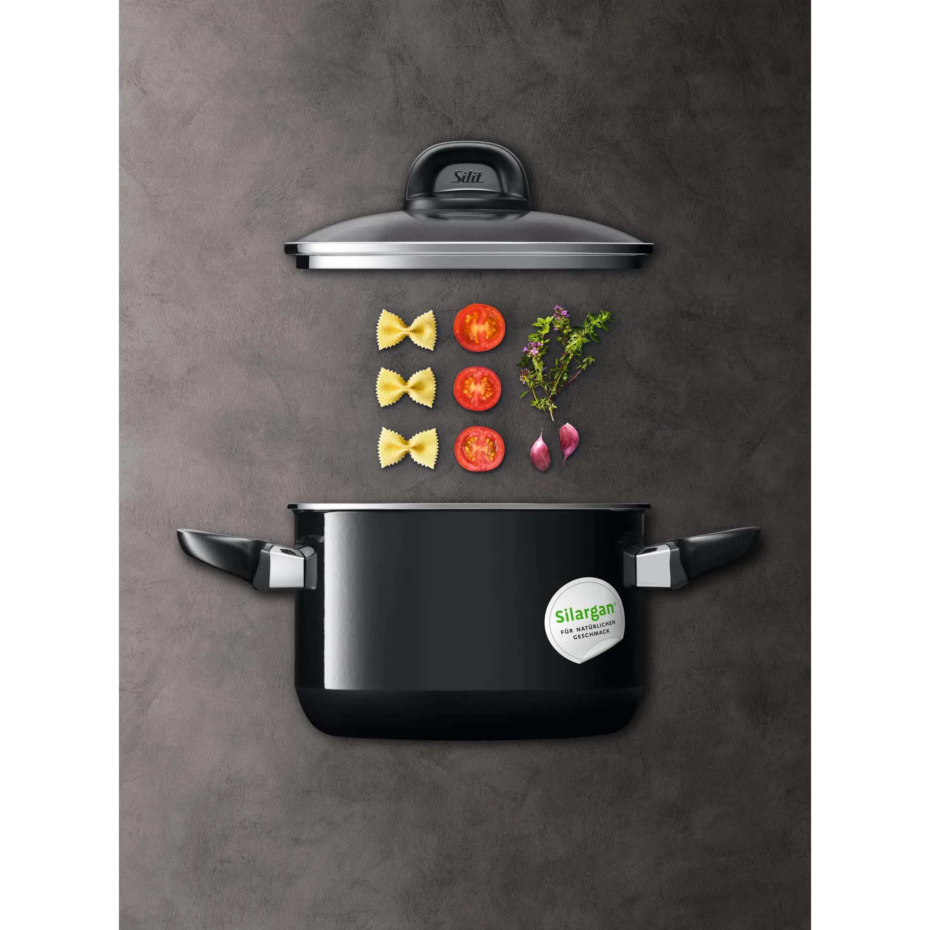 Silit Silargan® Modesto Topf-Set 4-teilig, Black|WMF Hot
