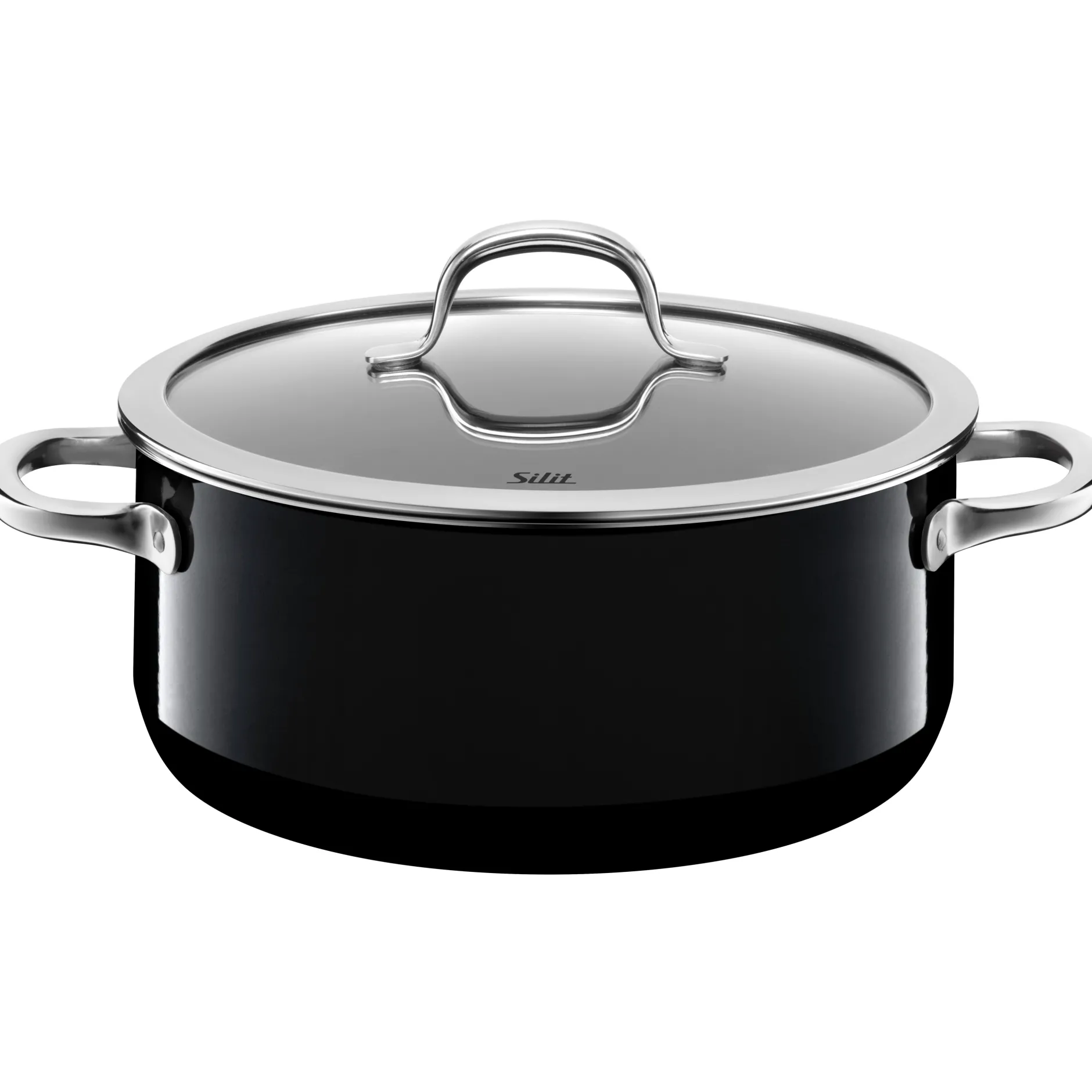 Silit Silargan® Passion Bratentopf mit Deckel, 24 cm, Black|WMF Clearance