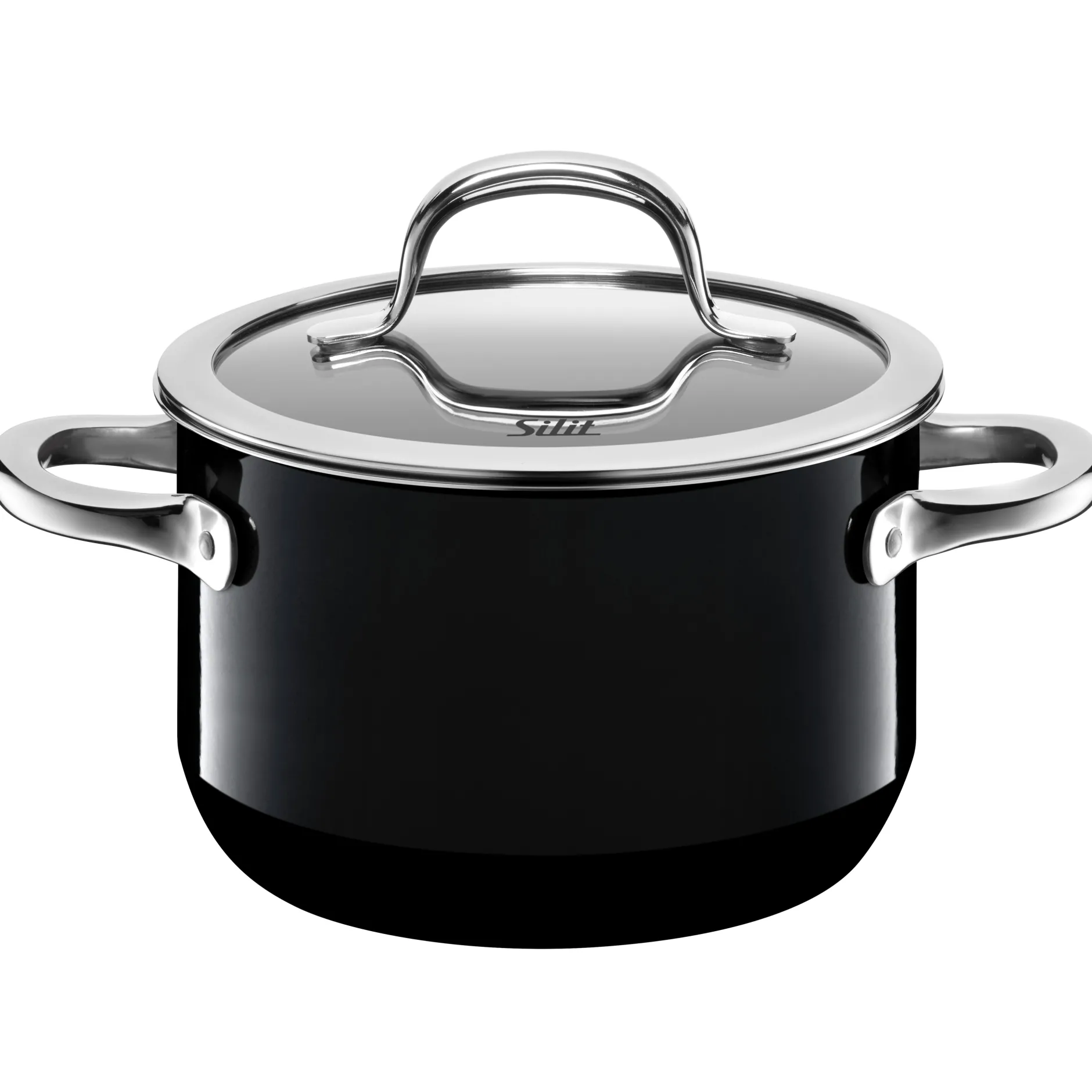 Silit Silargan® Passion Kochtopf mit Deckel, 16 cm, Black|WMF Hot