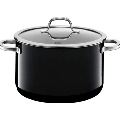 Silit Silargan® Passion Kochtopf mit Deckel, 24 cm, Black|WMF Clearance