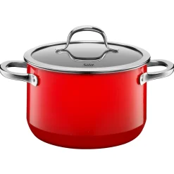 Silit Silargan® Passion Kochtopf mit Deckel, 20 cm, Red|WMF New