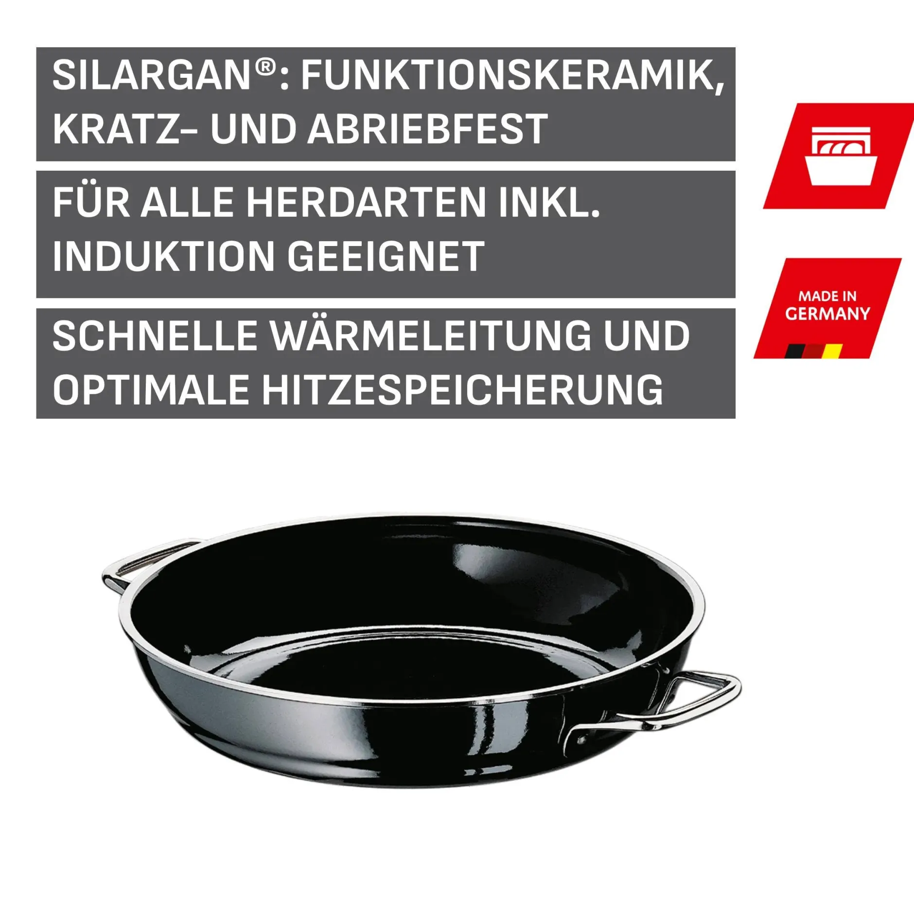 Silit Silargan® Professional Servierpfanne, 24 cm, Black|WMF