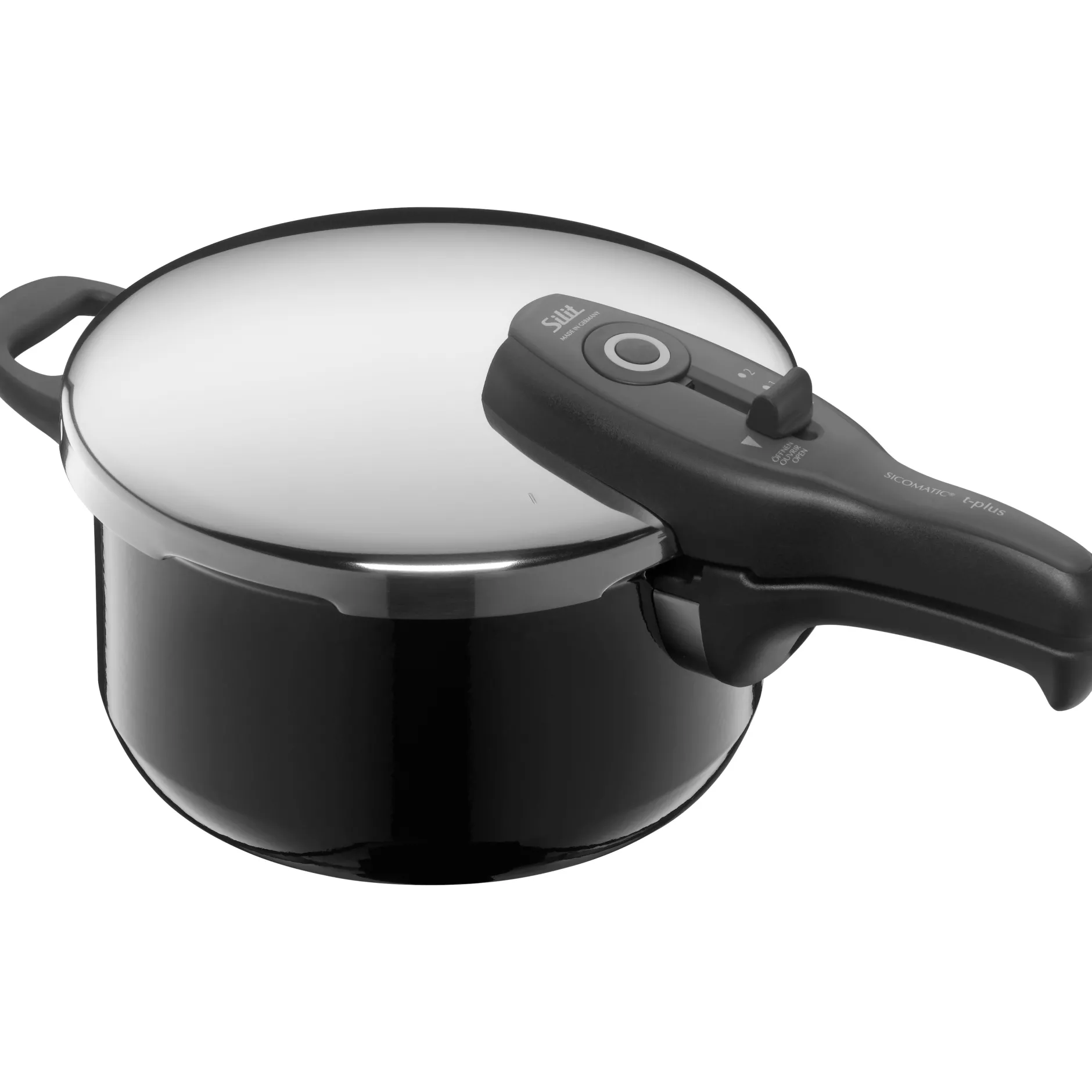Silit Silargan® Sicomatic t-Plus Schnellkochtopf-Set, 22 cm, 4,5 l und 3,0 l, Black|WMF Outlet