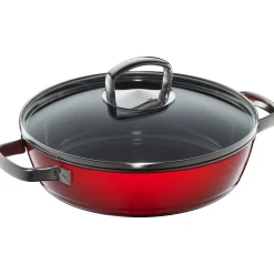 Fusiontec Mineral Roasting Pan 28cm Red with lid|WMF Hot