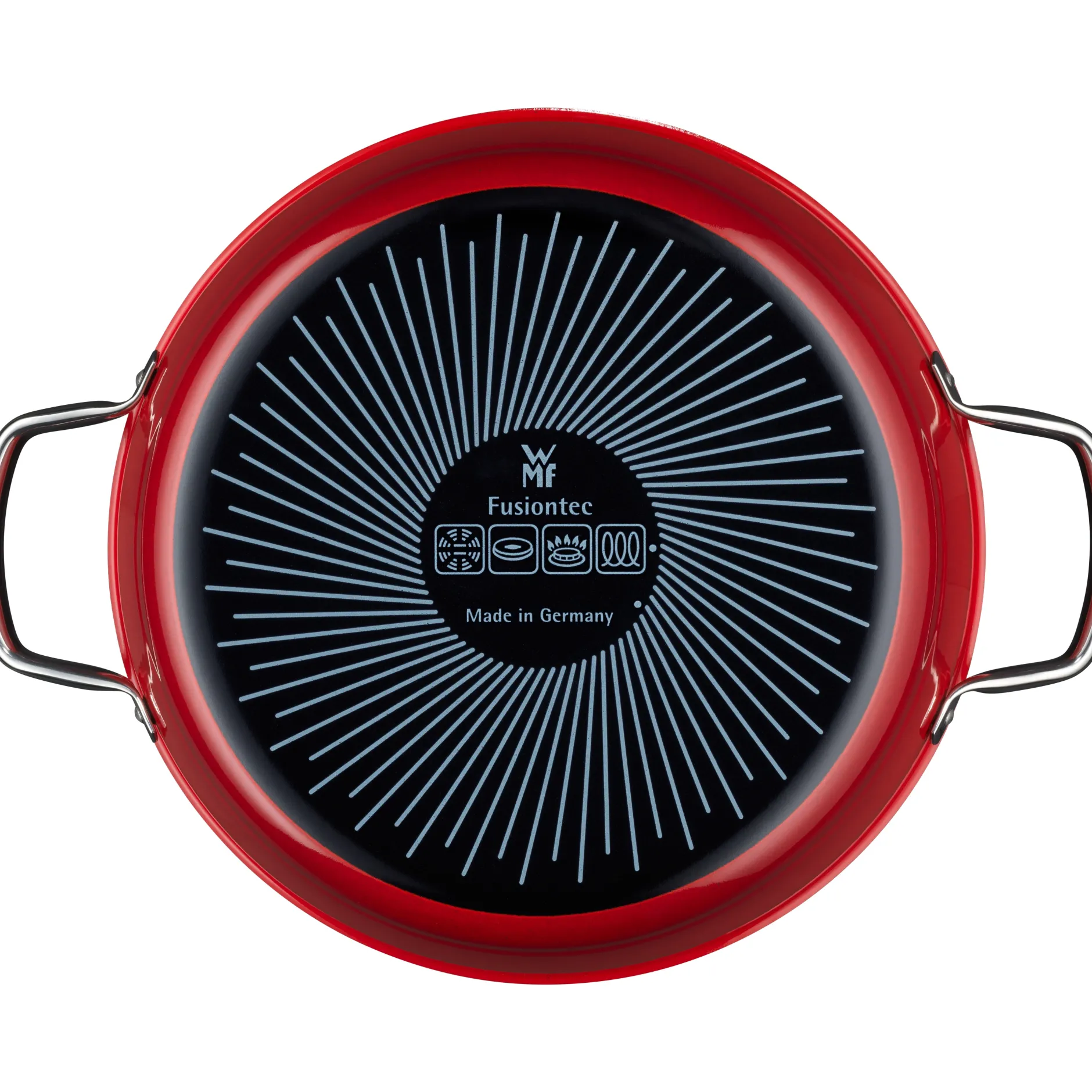 Fusiontec Mineral Roasting Pan 28cm Red with lid|WMF Hot