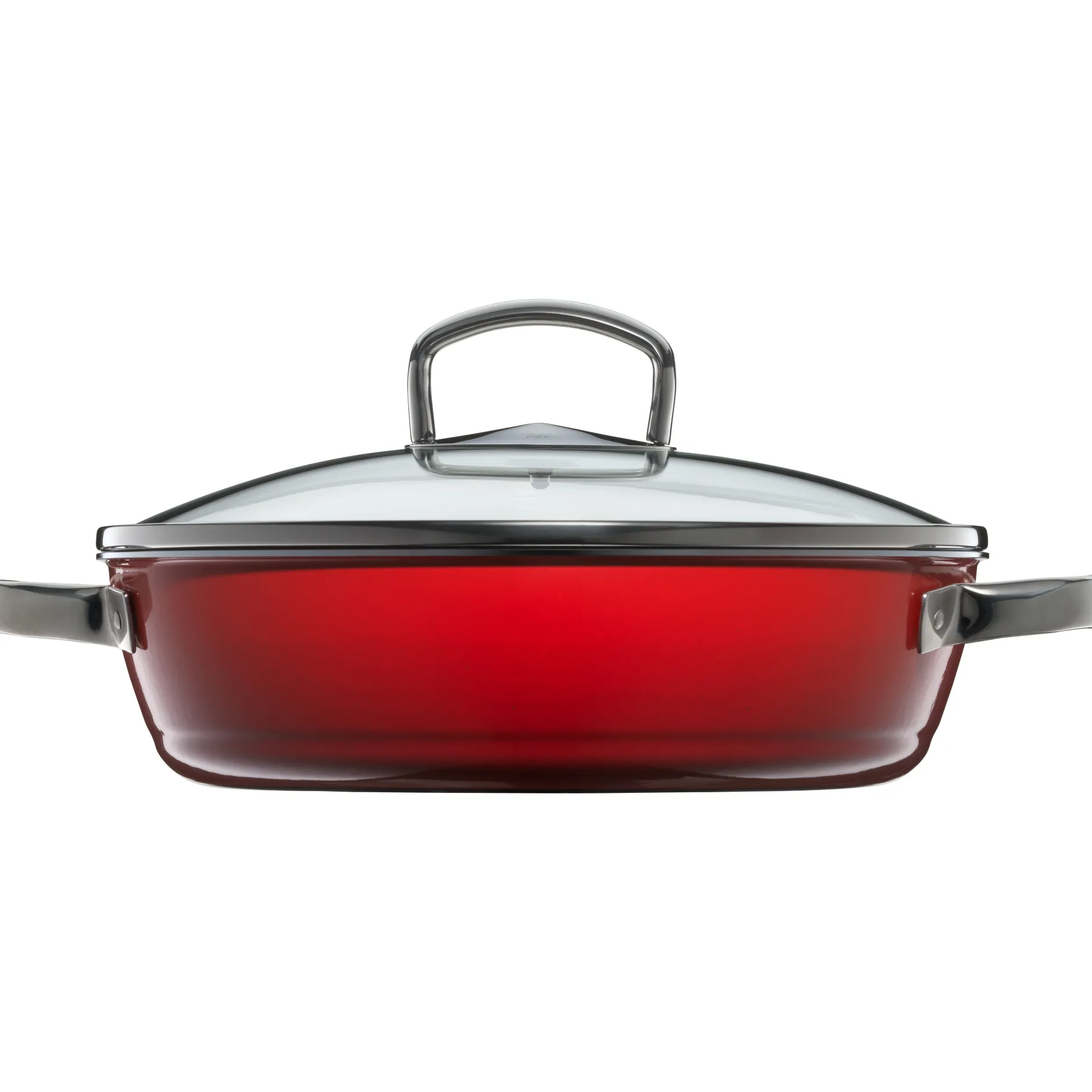 Fusiontec Mineral Roasting Pan 28cm Red with lid|WMF Hot