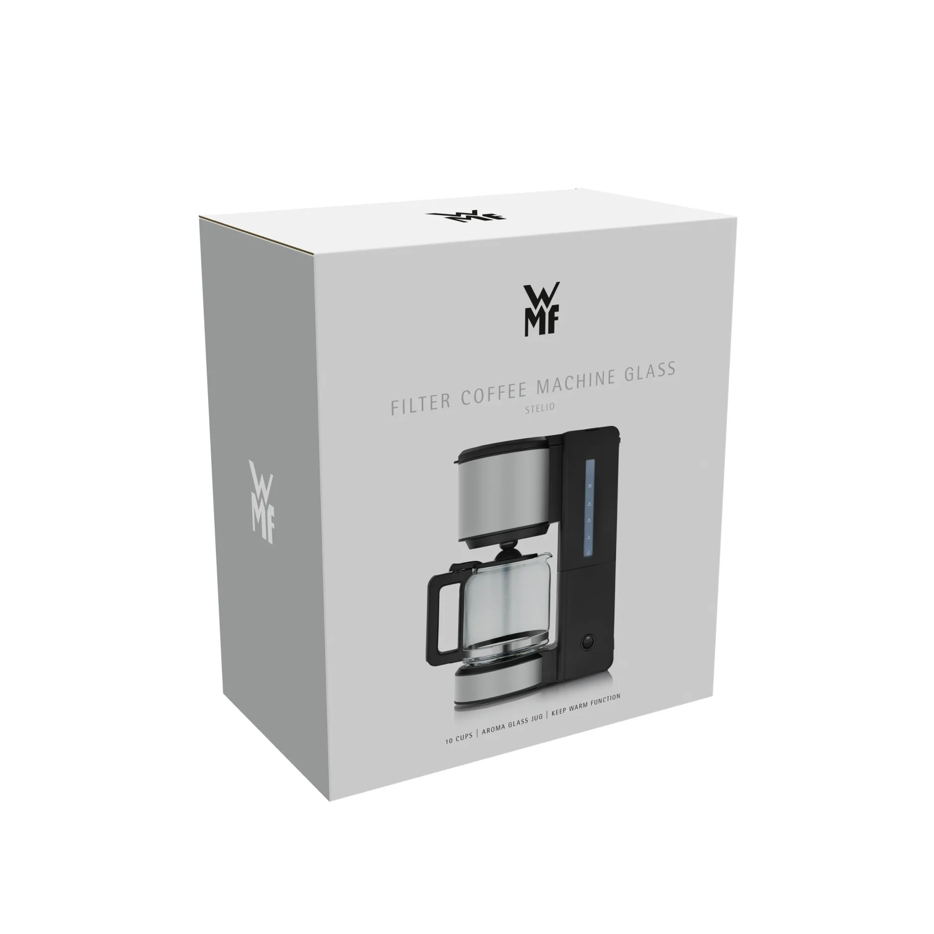 Stelio Kaffeemaschine Glas, Paper White|WMF
